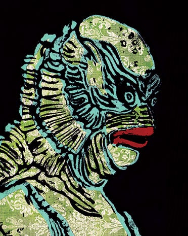 CreTure from the Black Lagoon woodcut - Strange *ncle