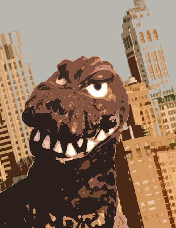 Grinning Godzilla