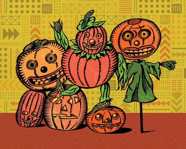 Pumpkin People Halloween - Strange Uncle